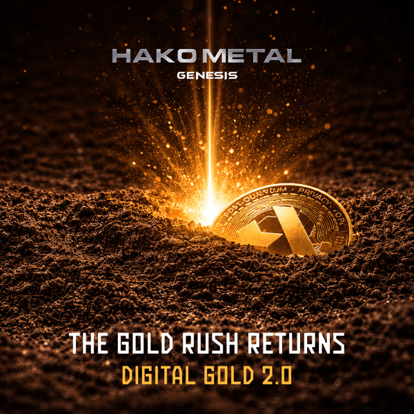 HAKO Metal digital gold campaign artwork