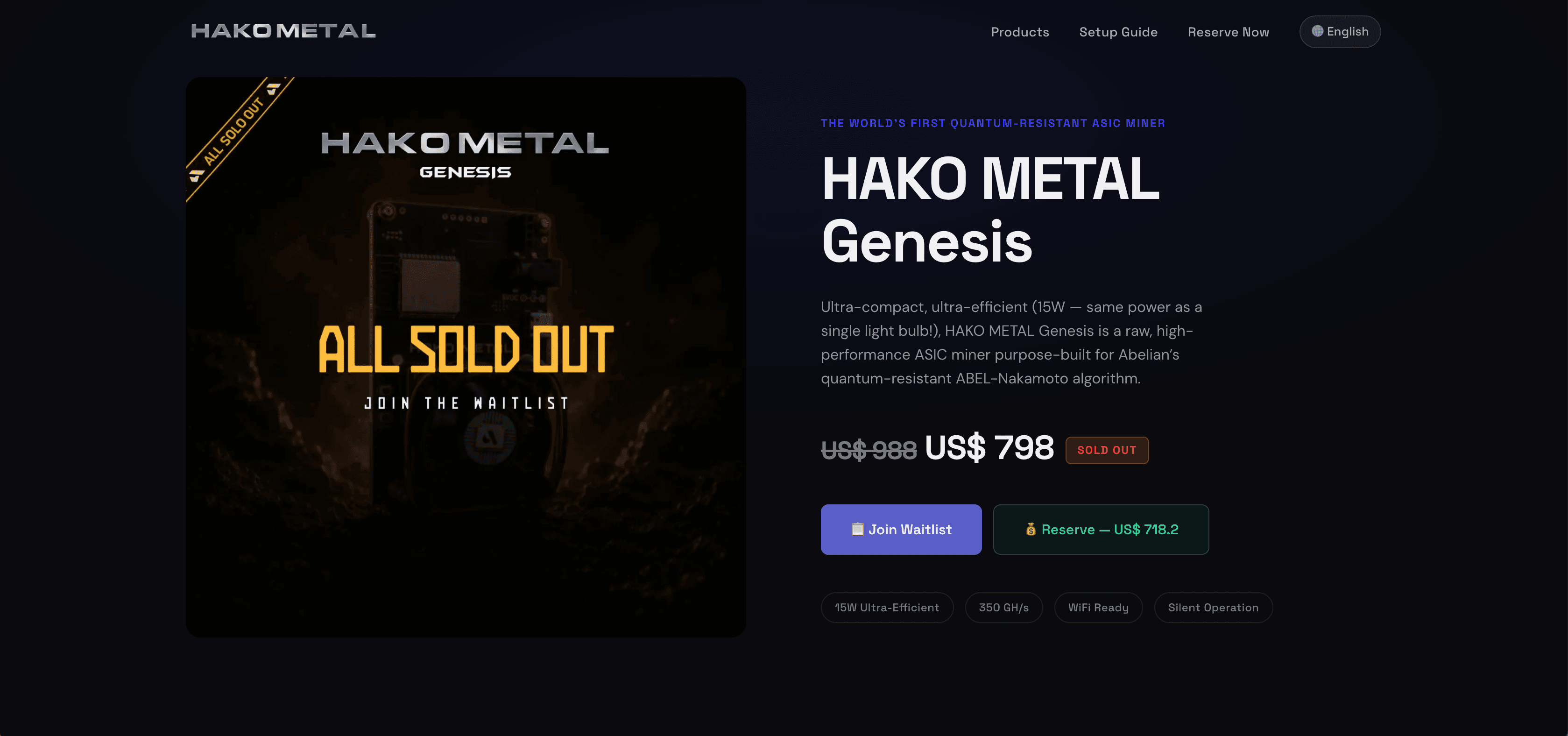 Hako Metal Genesis product