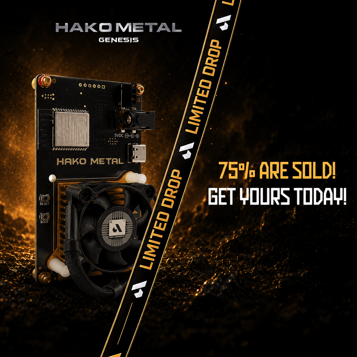 HAKO Metal Genesis limited-drop campaign artwork